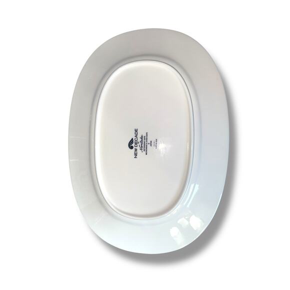 Vintage New Decade by Noritake Cafe Du Soir Oval 14” Serving Platter - Picture 3 of 4